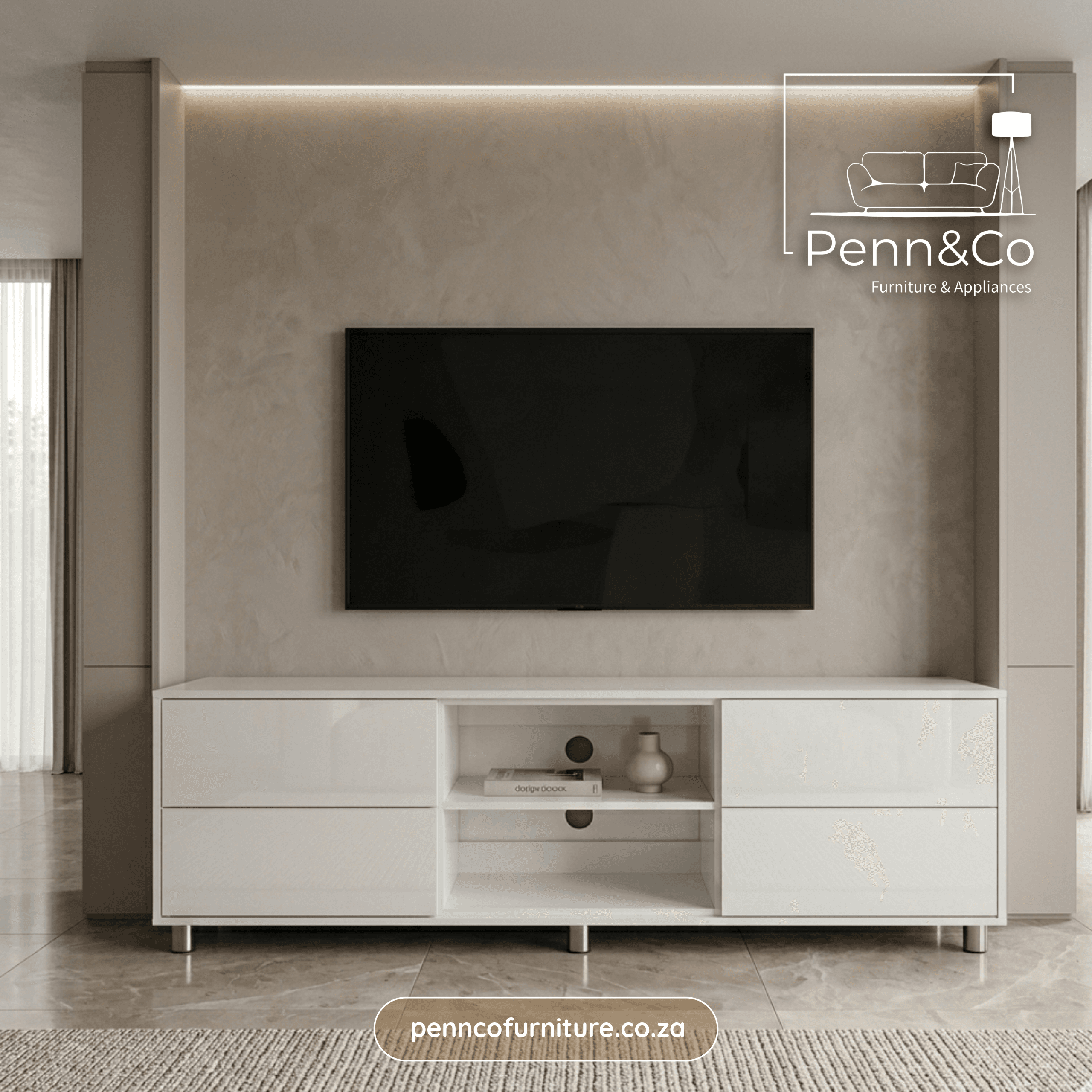 Designer Gloss TV Stand  (S1)