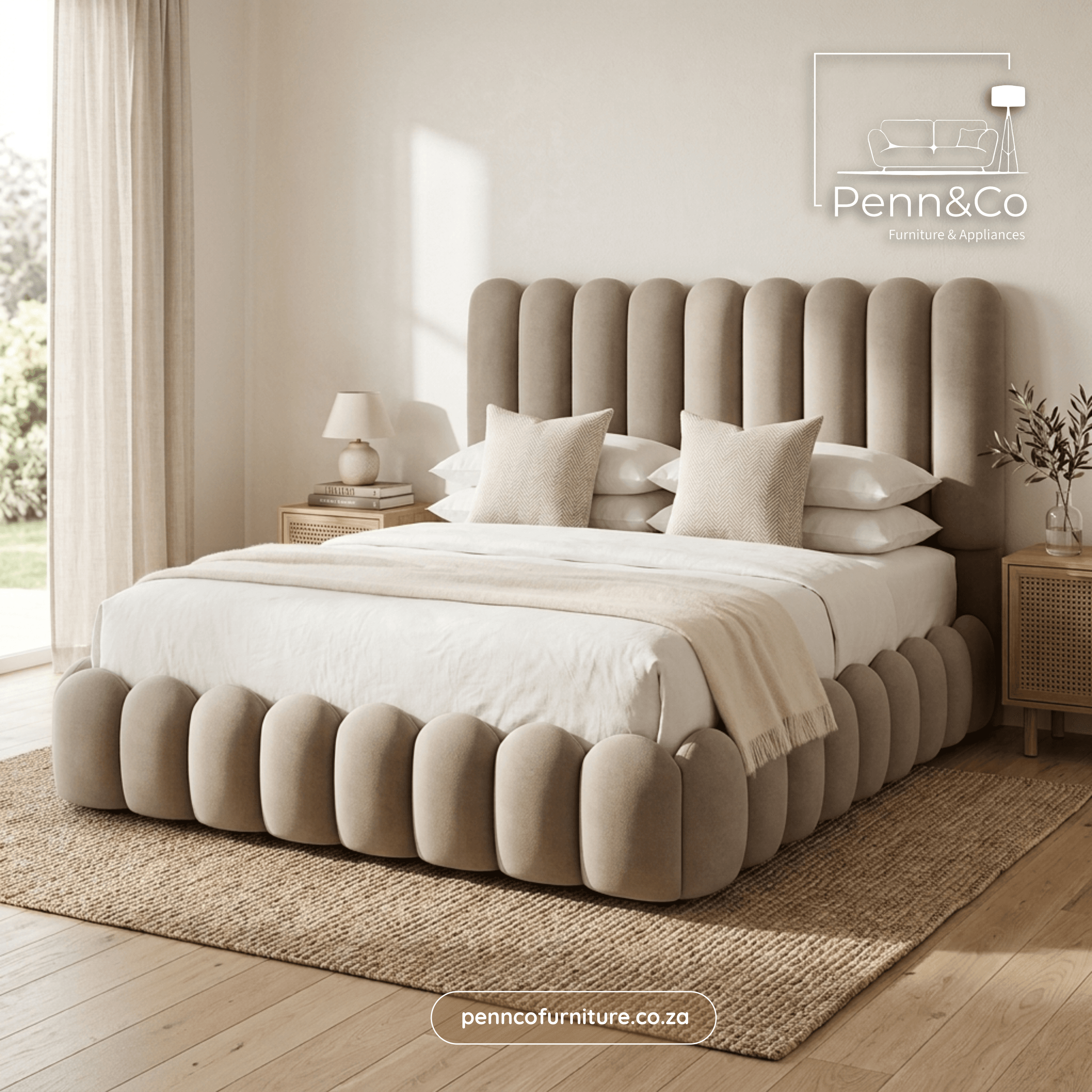 Cloud Bed: Serene Curve-(S4)
