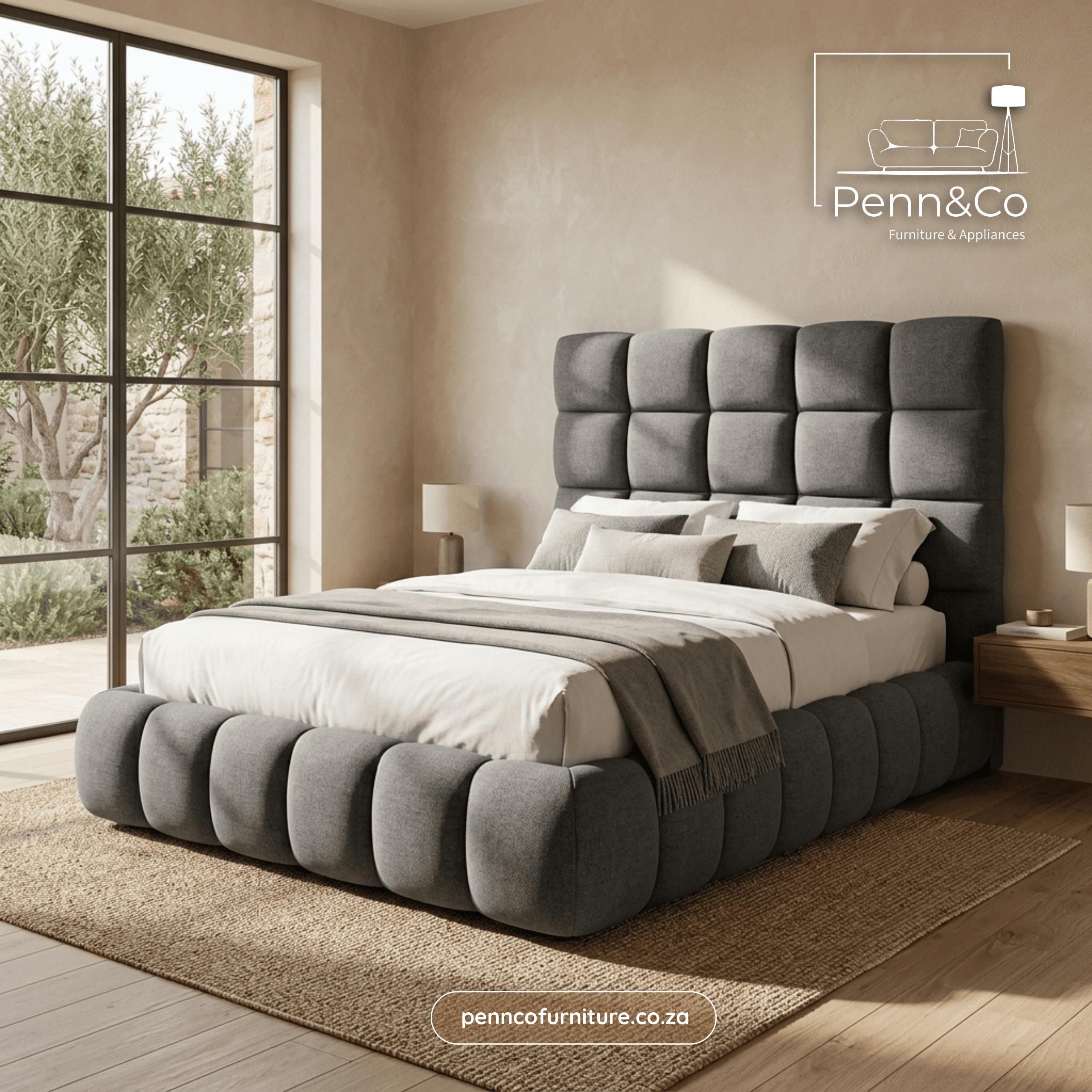 Cloud Bed: Bubble Grid-(S4)