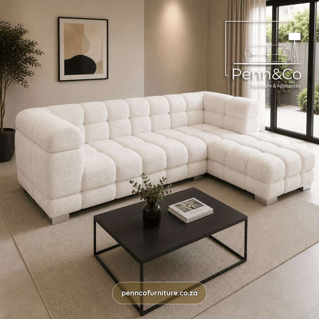 Ayrah Boucle L Shape Lounge Suite  (S6)